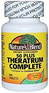 Nature's Blend Theratrum Complete 50 Plus โ 100 Tablets with Lutein & Lycopene