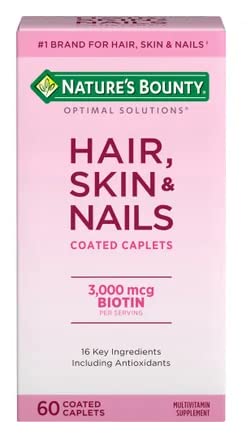Nature's Bounty Hair, Skin & Nails โ 60 Caplets | Dietary Supplement
