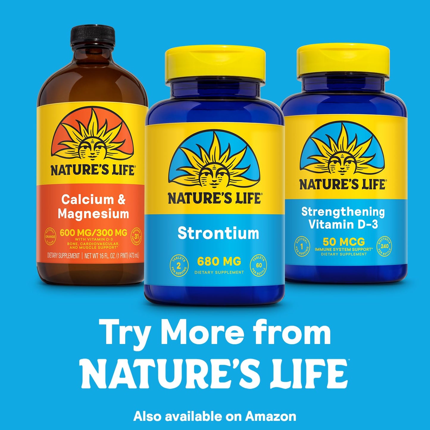 NATURE'S LIFE Strontium Citrate 680mg โ Chelated Strontium Supplement