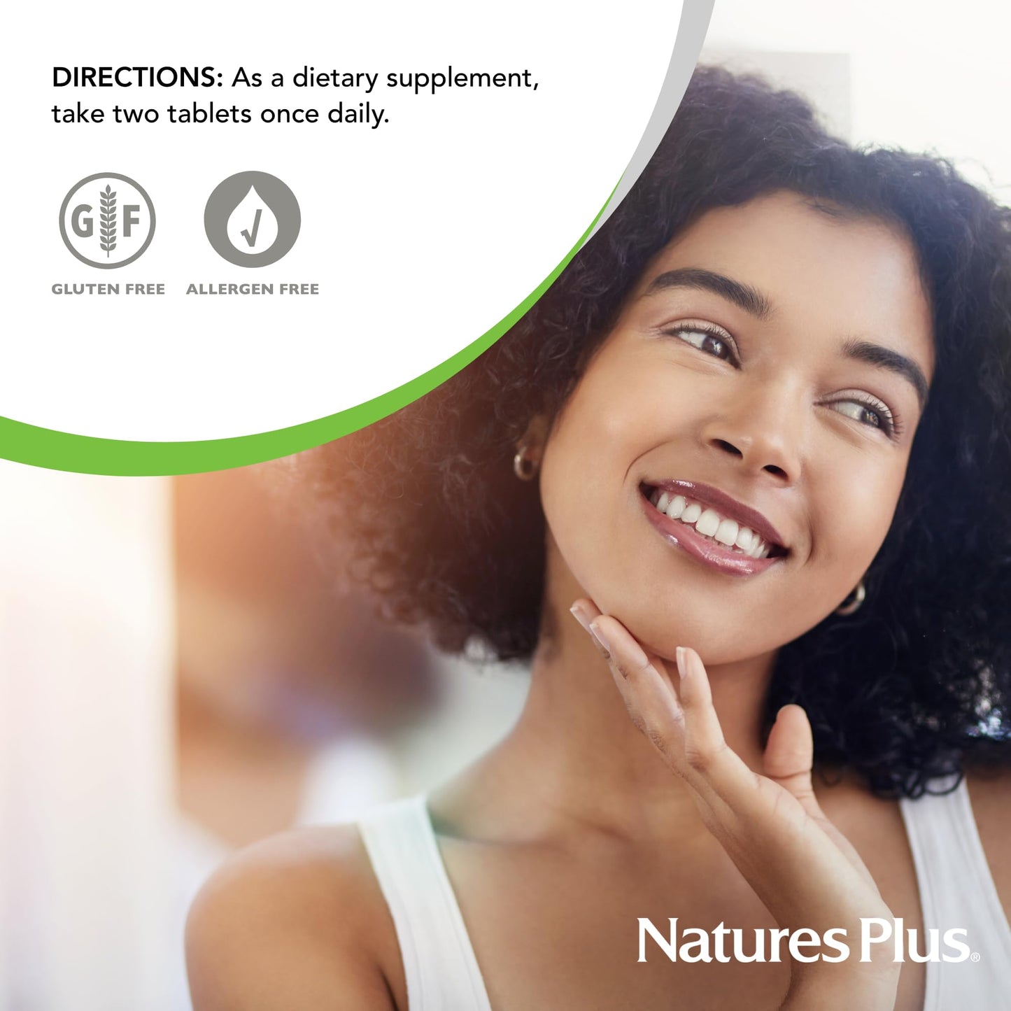 Nature's Plus Hair, Skin & Nails โ 60 Vegan Tablets | Vegetarian & Gluten-Free | 30 Servings