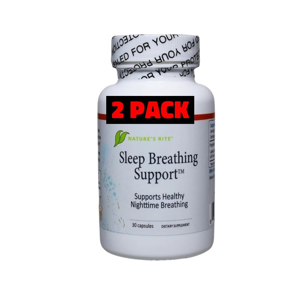 Nature's Rite Sleep Support - All-Natural Herbal Sleep Aid, 30 Capsules, Made in USA โ 2 Pack