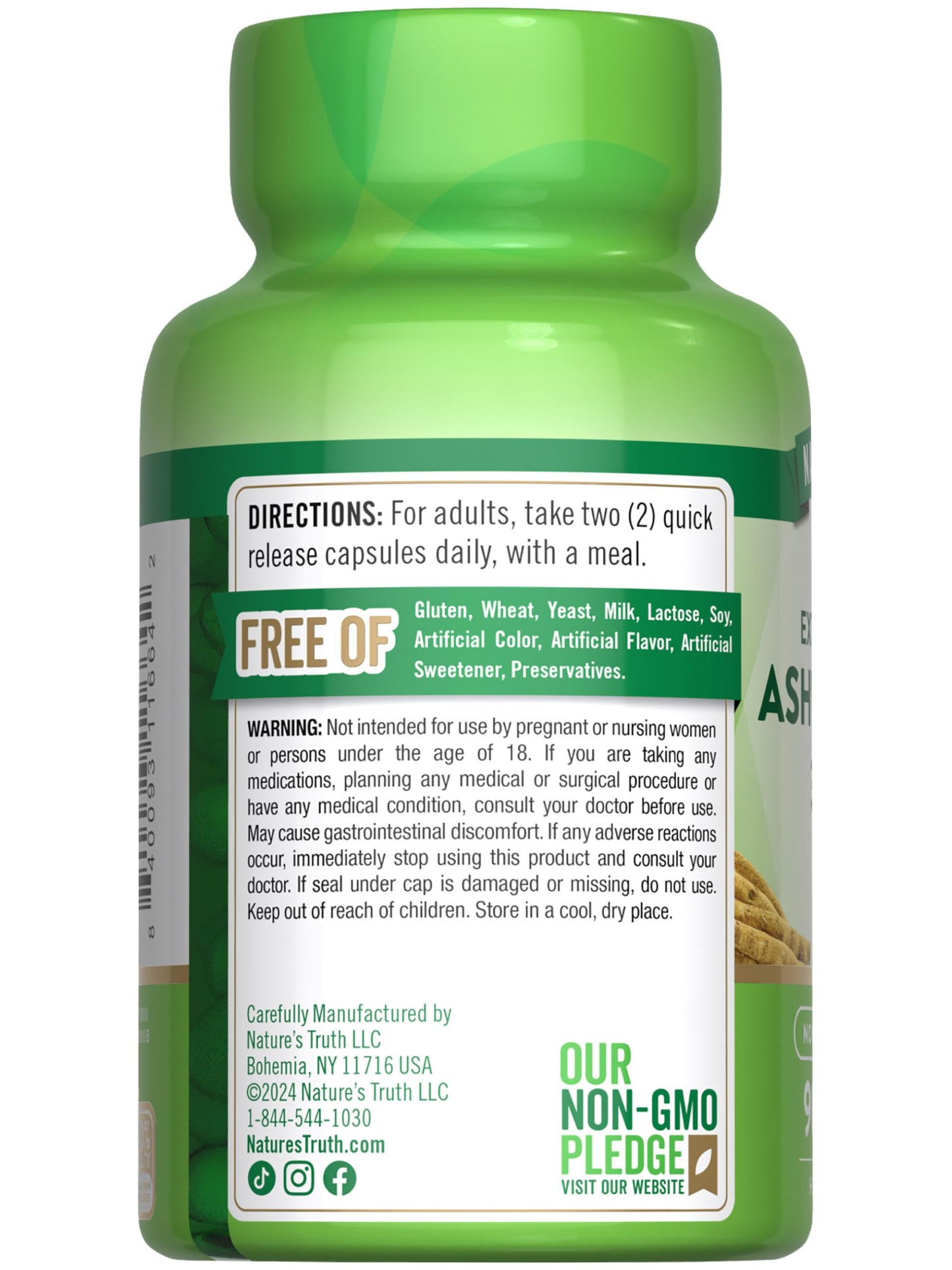 Nature's Truth Ashwagandha Capsules 3000mg โ Extra Strength (90 Count) Pack of 2 | Black Pepper, Non-GMO & Gluten Free
