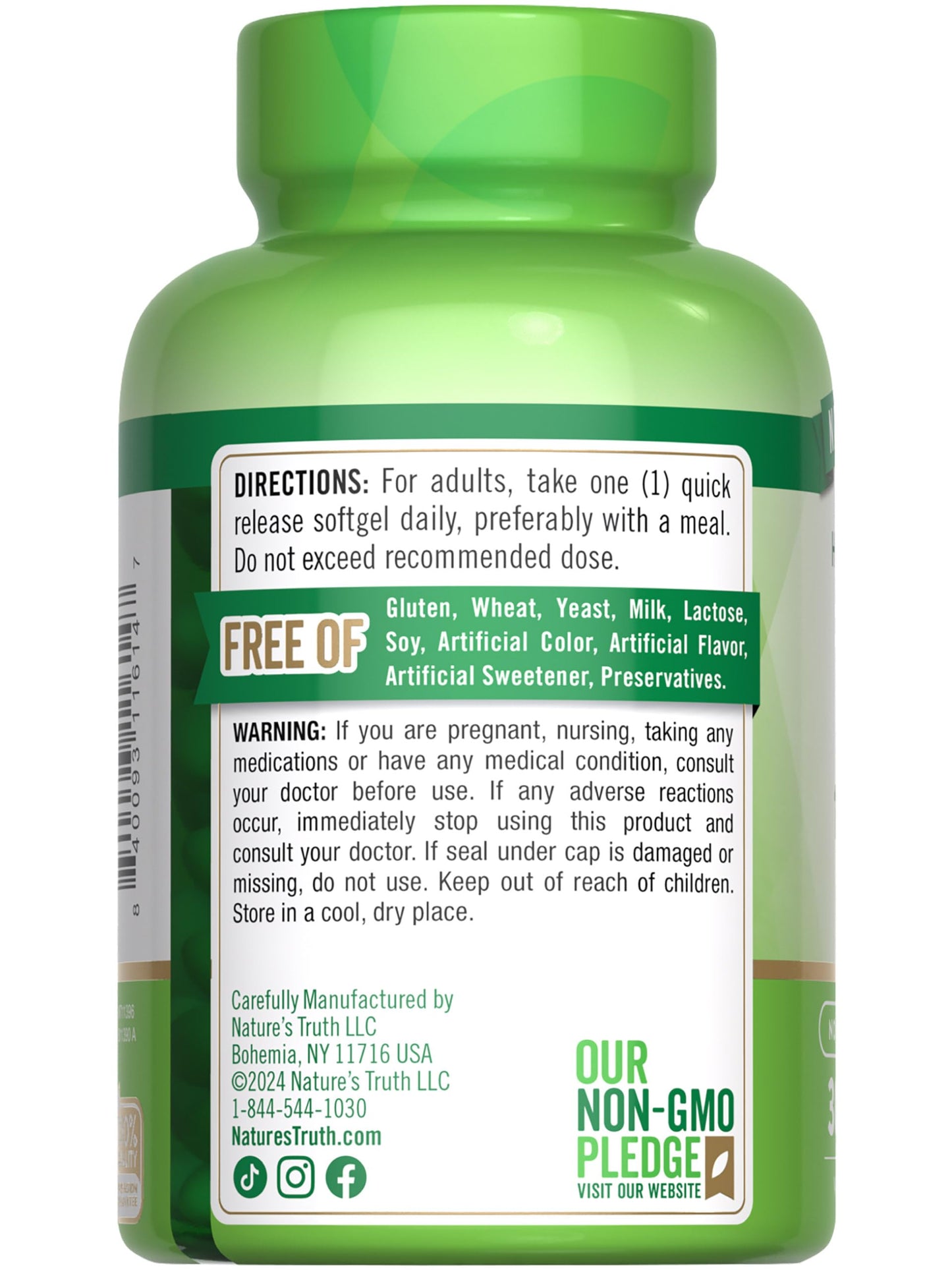 Nature's Truth Vitamin D3 10000 IU Softgels | 300 Count | Extra Strength | Non-GMO & Gluten Free Supplement (Pack of 2)
