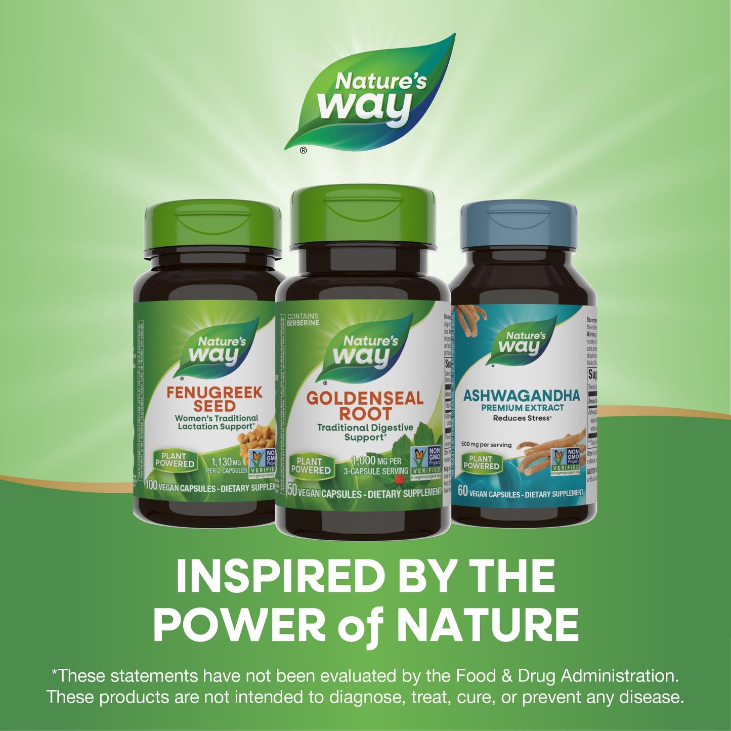 Nature's Way Goldenseal Root โ Digestive Support, Berberine, 50 Caps