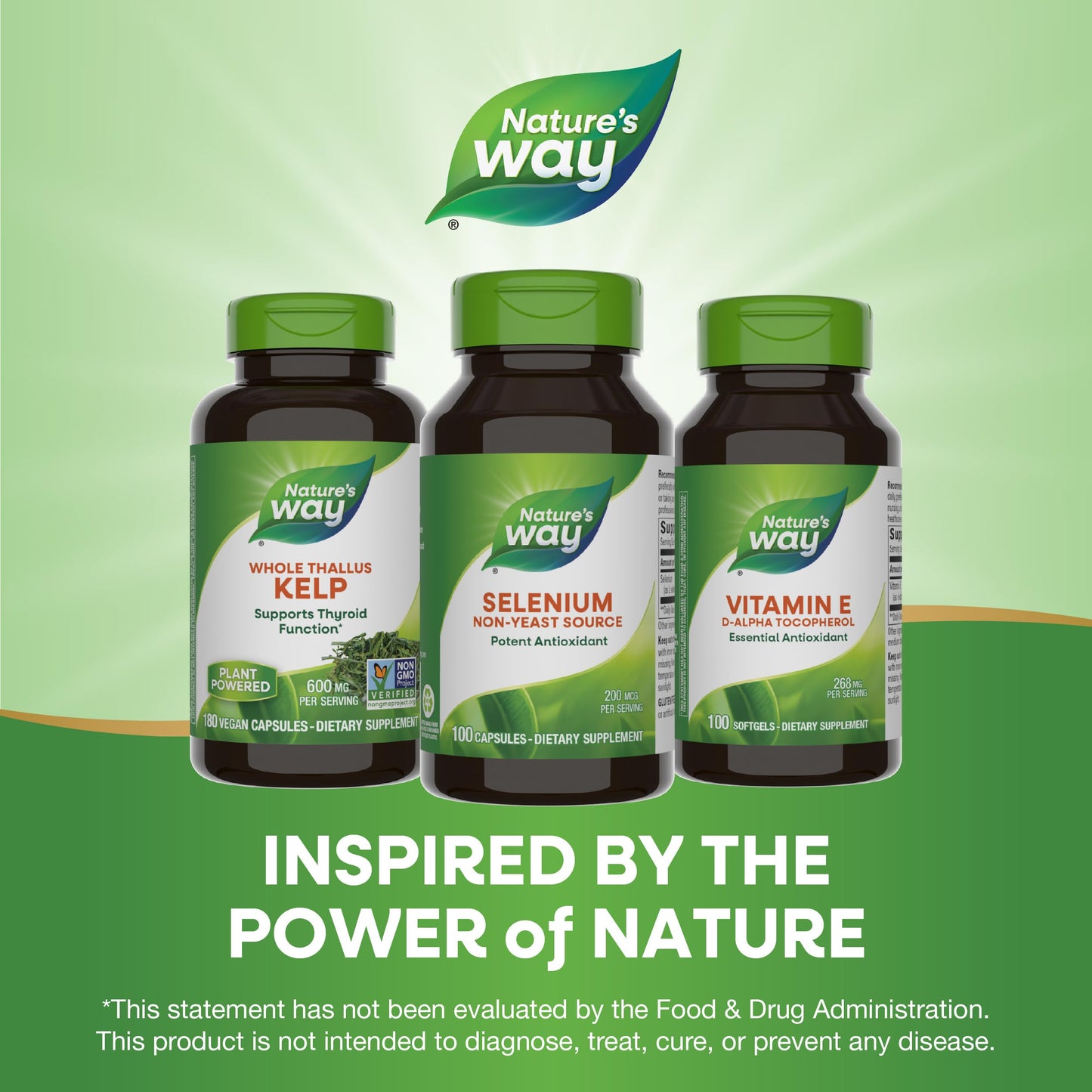 Nature's Way Selenium โ 200 mcg per Capsule (L-selenomethionine), Gluten Free, 100 Capsules