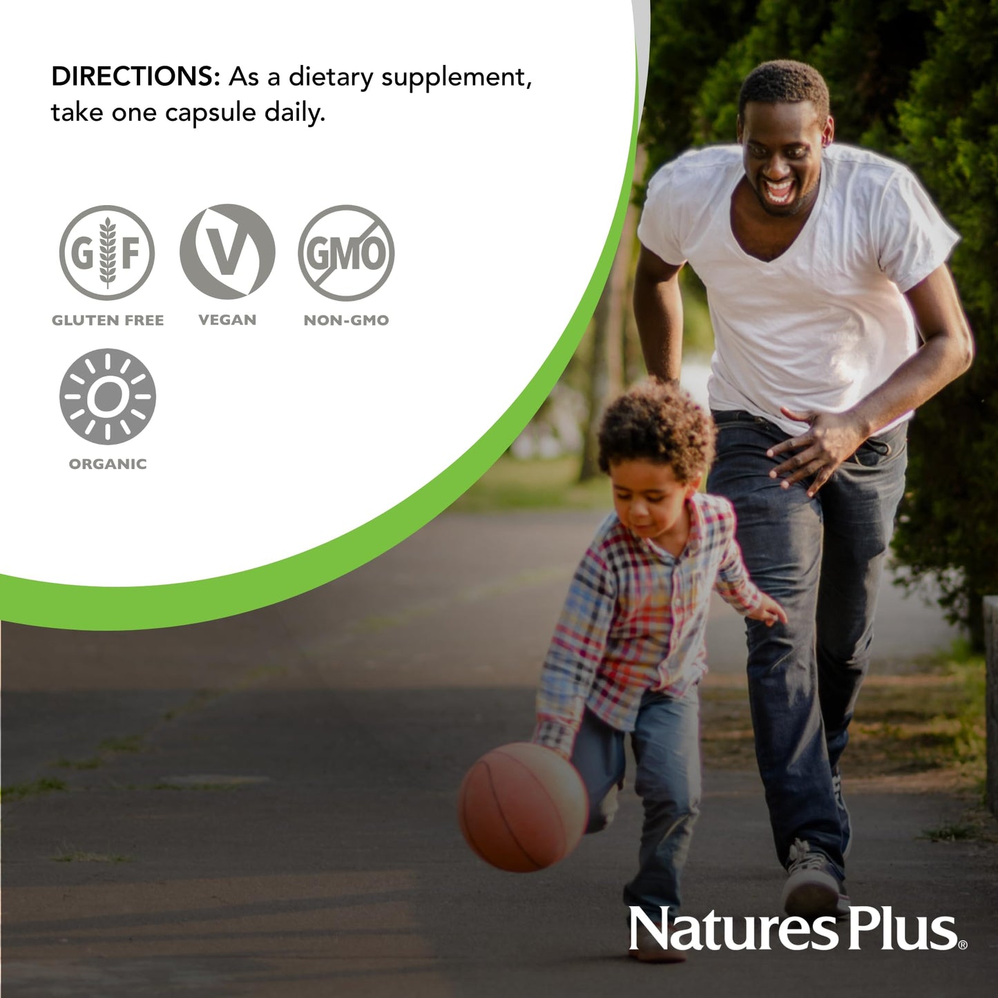 NaturesPlus Source of Life Garden Organic Iron 18 mg โ 30 Vegan Capsules