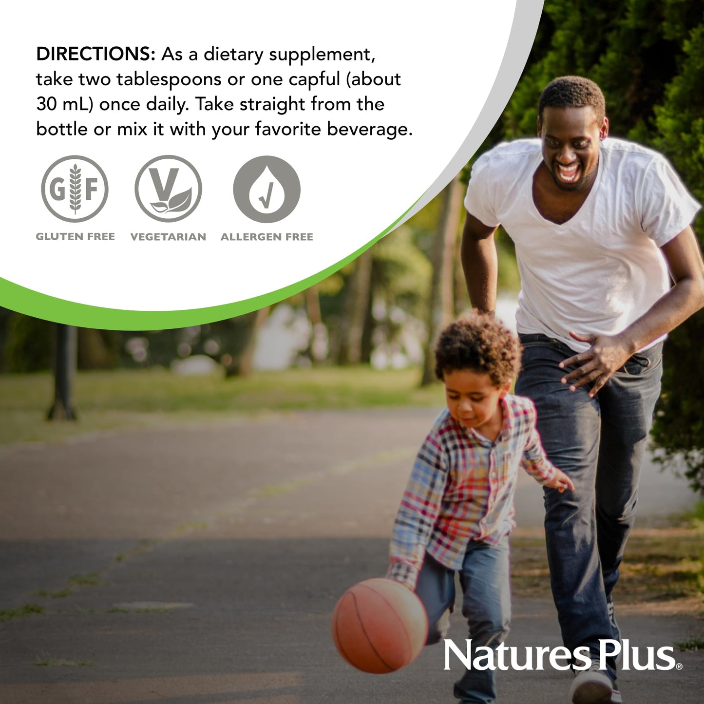 NaturesPlus Source of Life Gold Multivitamin Liquid β 30 fl oz, Pack of 2 (60 Servings per Bottle)