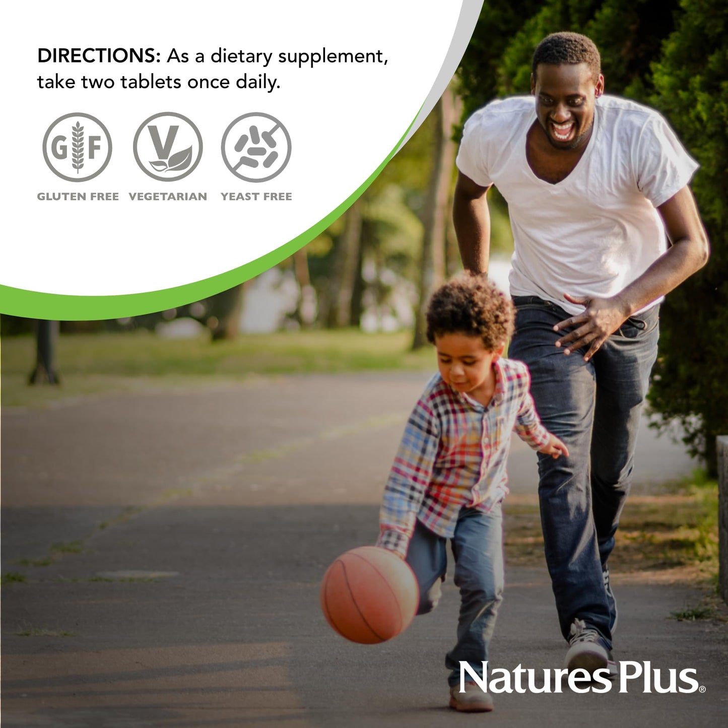 NaturesPlus Ultra Hair โ 90 Tablets (Pack of 2), Sustained Release, Gluten Free โ 90 Servings