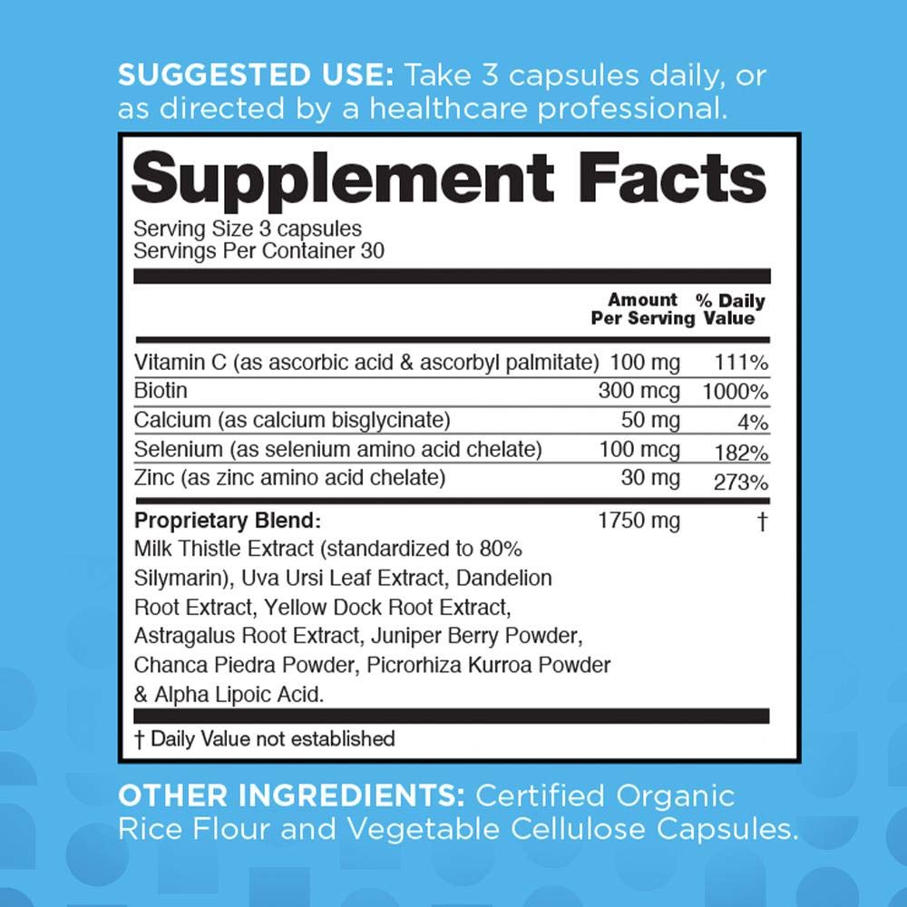 nbpure Liver Fend โ Liver Detox & Cleanse with Milk Thistle, 90 Count