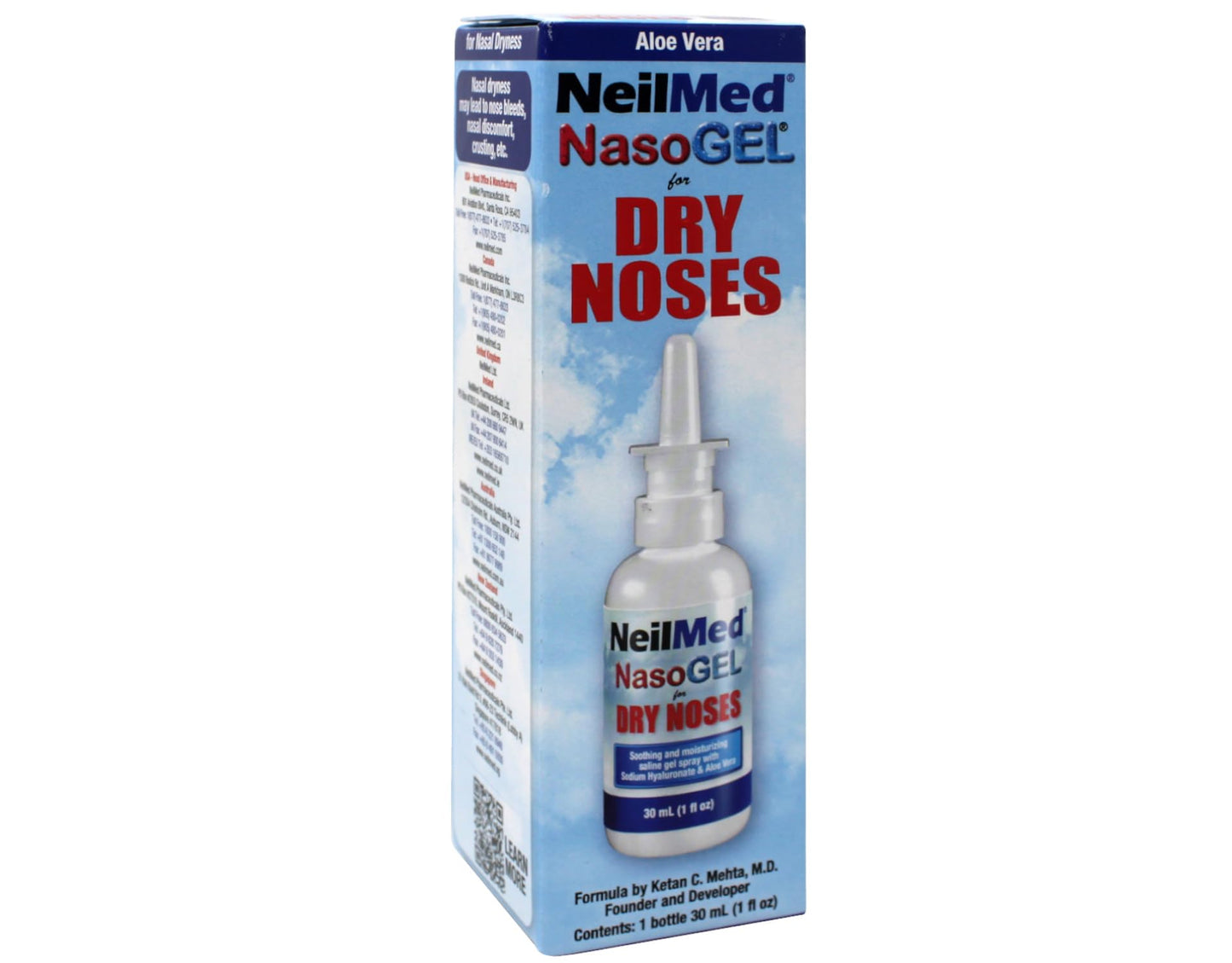 NeilMed NasoGel Drip-Free Nasal Spray β Aloe Vera & Sodium Hyaluronate (1 fl oz)