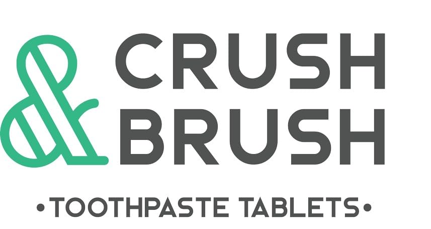 Nelson Naturals Crush & Brush Mint Toothpaste Tablets โ Glass Jar, 80 Tabs