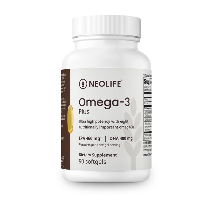 NeoLife Omega-3 Fish Oil Plus - 1070mg Per Serving, 90 Softgels, EPA & DHA
