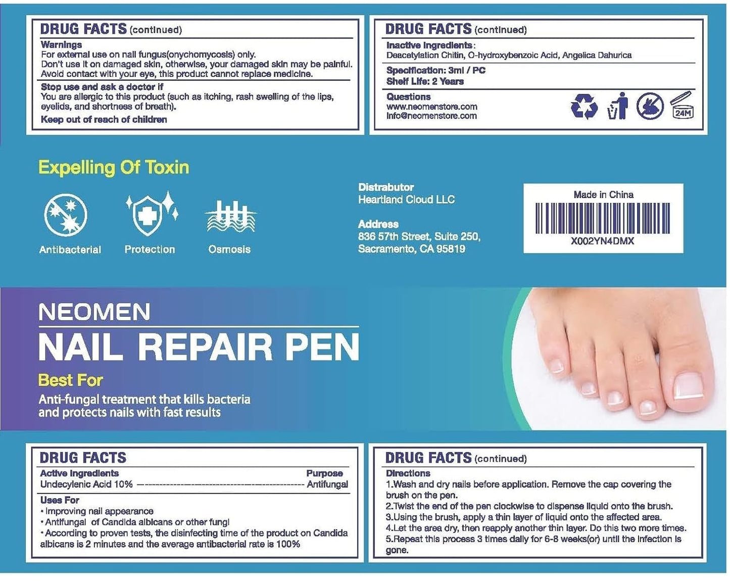 NEOMEN Nail Fungus Pen โ Fungal Nail Repair for Toenails & Fingernails