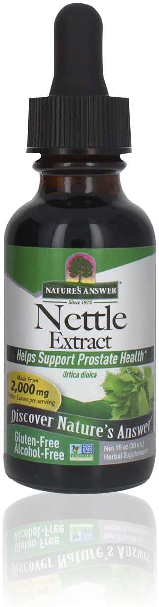 Nature's Answer Nettle Leaf 1oz Extract โ Prostate Support, 2000 mg, Alcohol-Free