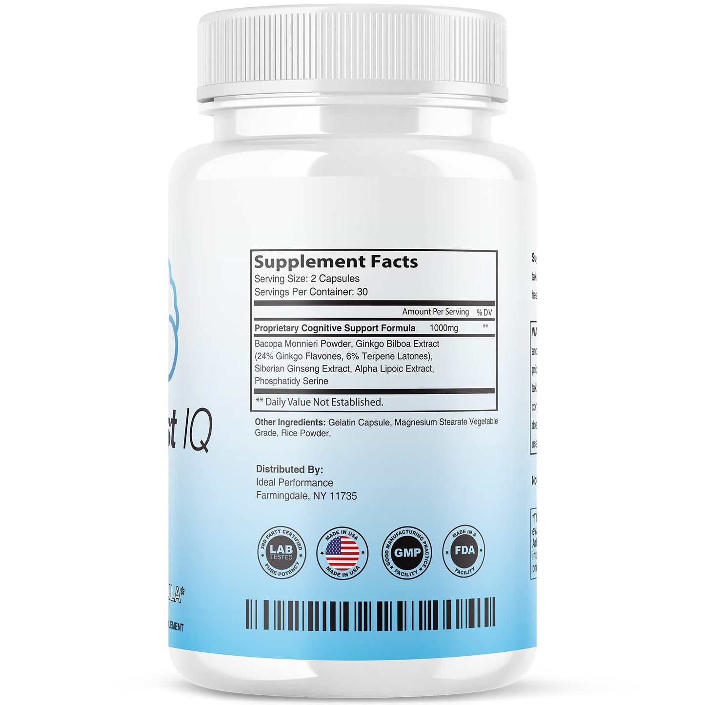 Neuro Boost IQ Supplement - Brain Pills Mind Ben Carson Neuroboostiq (60 Capsules)
