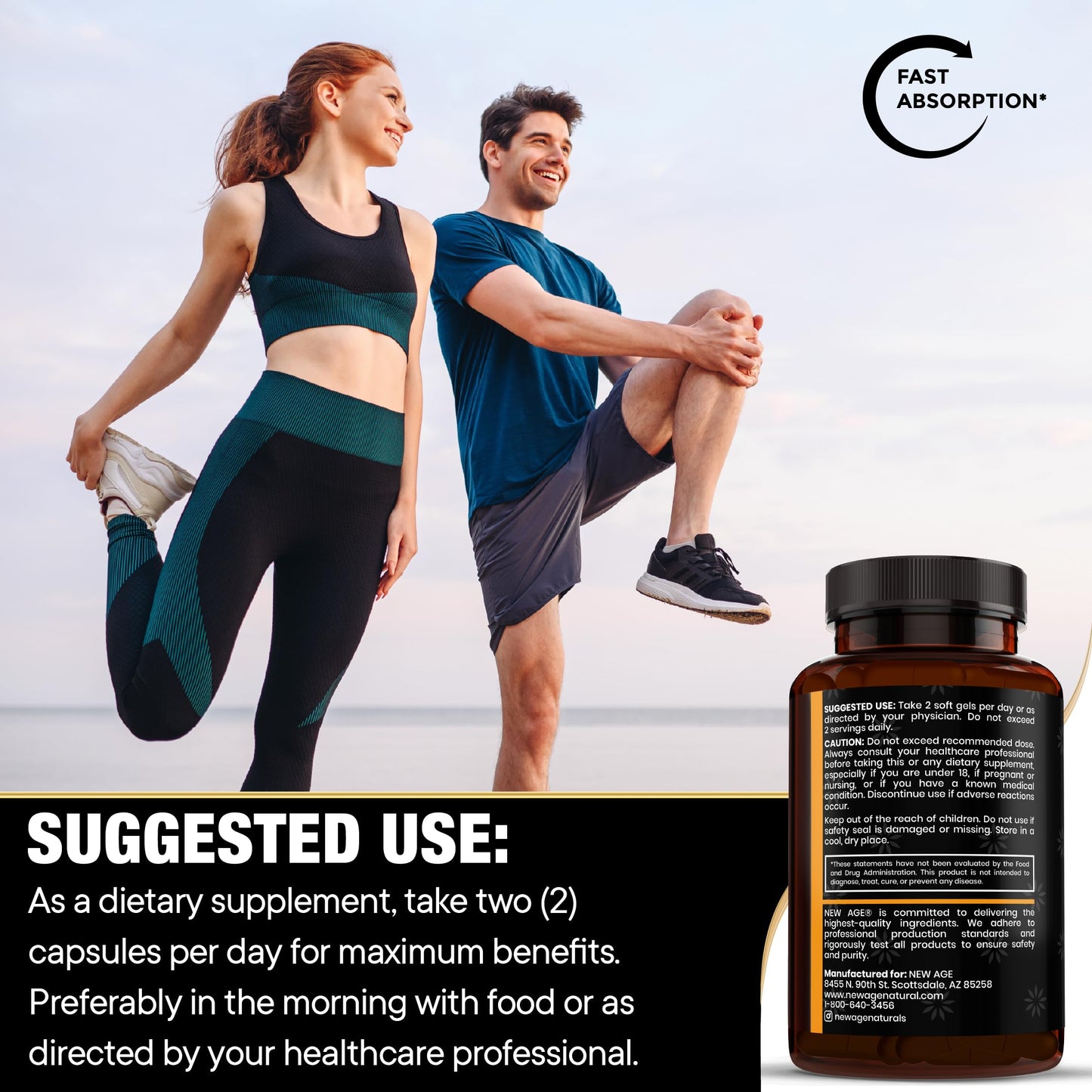 NEW AGE Black Seed Oil Softgel Capsules โ Premium Cold-Pressed Nigella Sativa, Non-GMO (60 Softgels)
