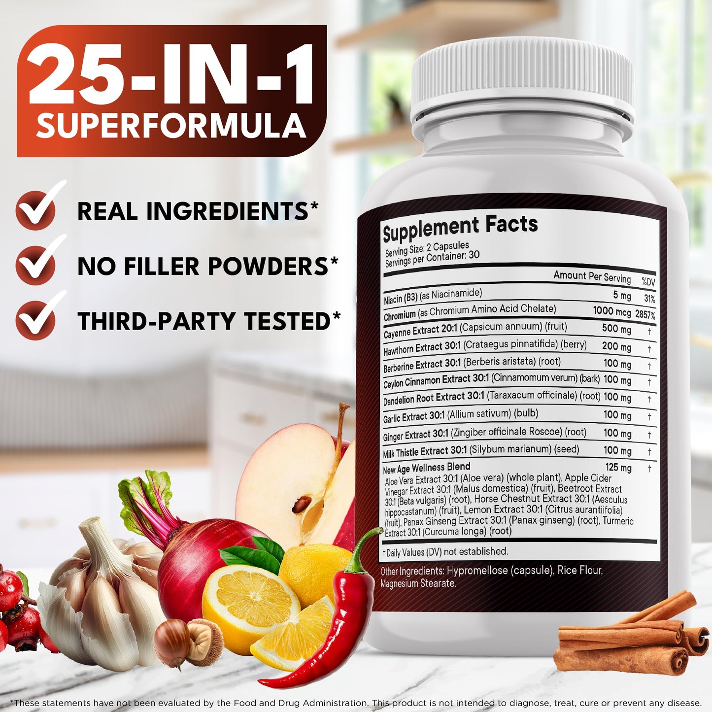 New Age Cayenne Pepper Capsules with Hawthorn Berry โ 180 Count