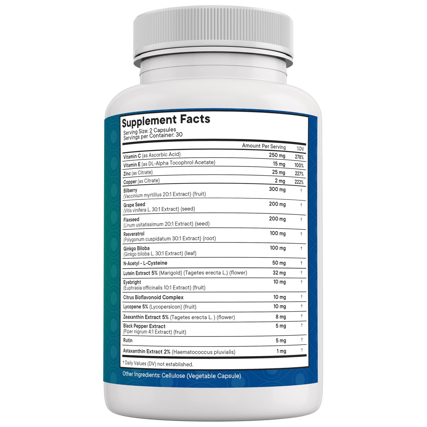 NEW AGE Eye Health Vitamins โ Bilberry, Lutein & Zeaxanthin, AREDS 2 Blend, 180 Count