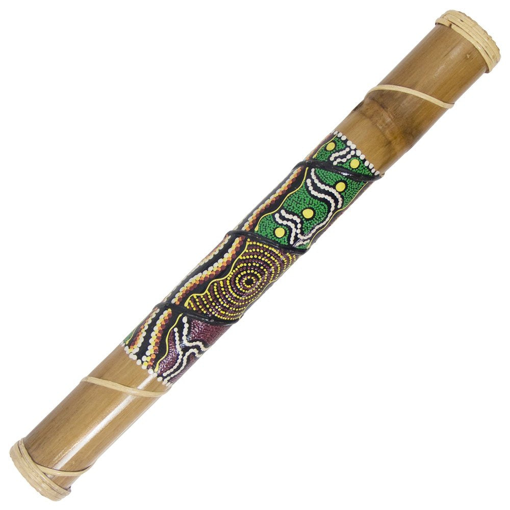 New Age Source Rain Stick Large Dot Painted β 24-inch Bamboo Rain Stick for Meditation & Relaxation