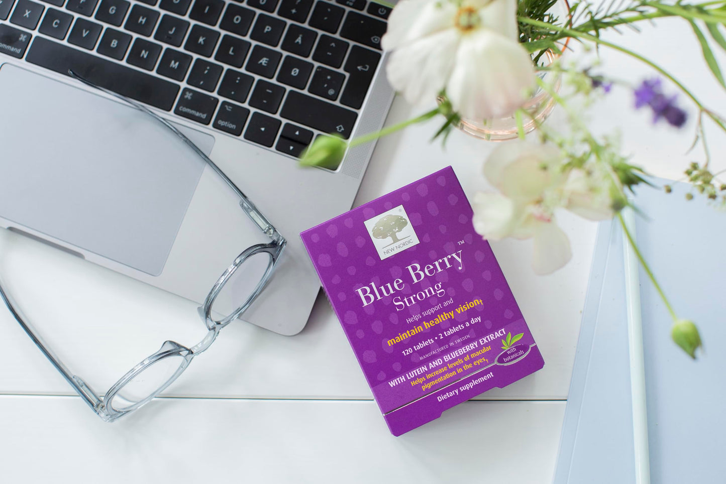 NEW NORDIC Blue Berry Eye Vitamin with Lutein & Zinc โ 120 Tablets