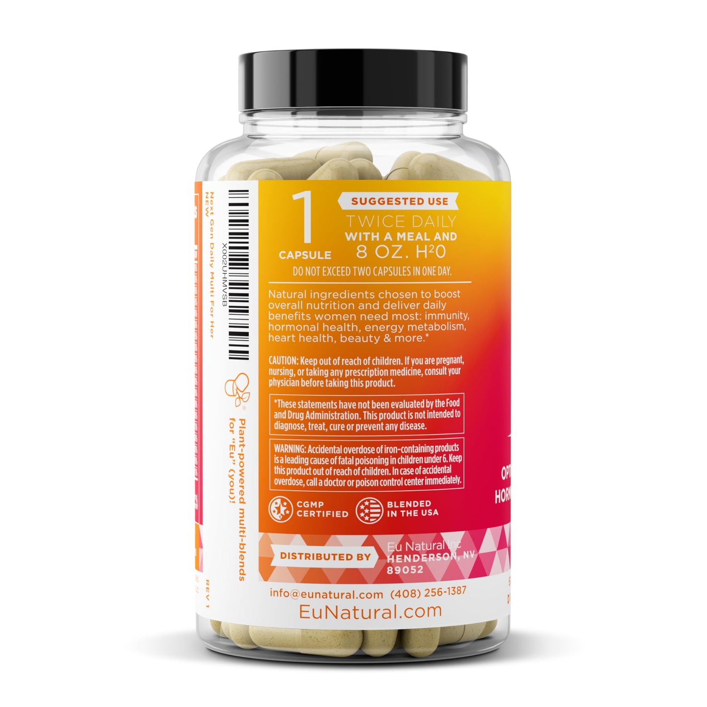 Next Gen Multivitamin for Women โ 22 Vitamins for Immunity, Beauty, Brain, Energy, Bones & Heart | 60 Vegetarian Soft Capsules