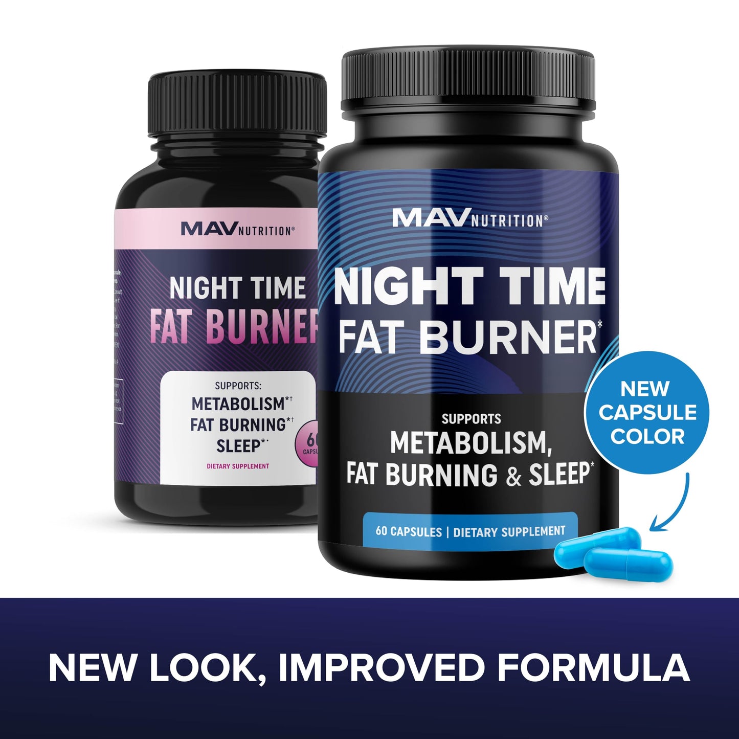 Night Time Fat Burner with Melatonin β Sleep Aid & Appetite Suppressant (60ct)
