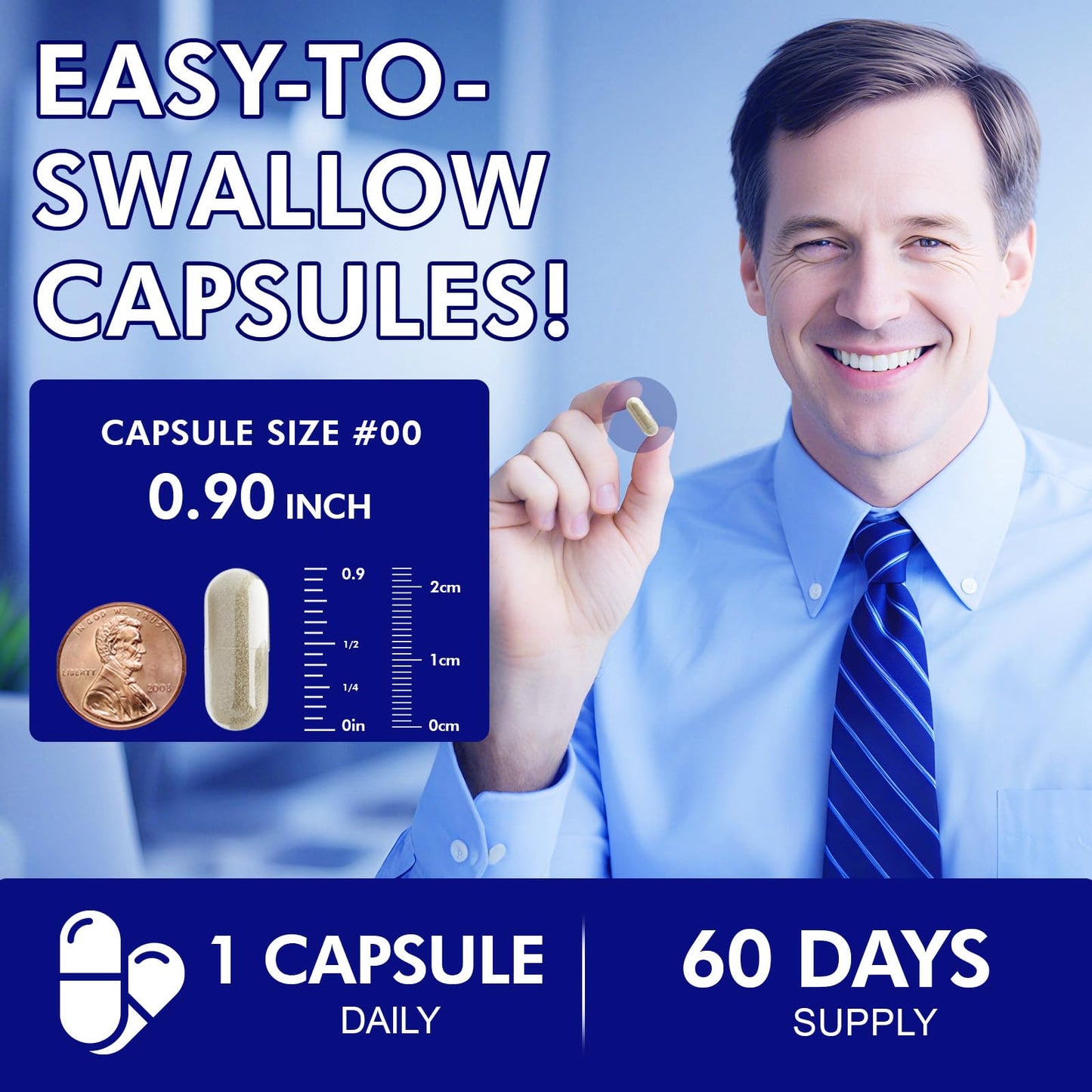 NKKOBSLE Methylene Blue Capsules โ USP Grade 1% for Brain Health