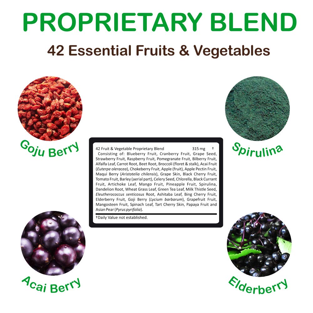 Vegan Multivitamins for Men & Women – Daily Multivitamin with A, B, C, D3 & Zinc