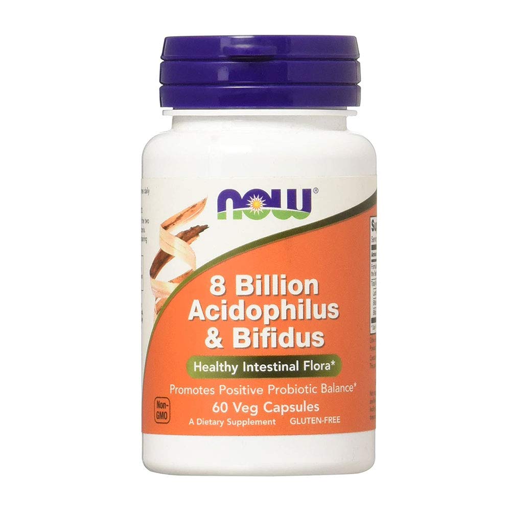 Now Foods Acidophilus and Bifidus 8 Billion CFU - 240 Capsules