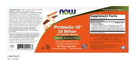 Now Foods Saccharomyces Boulardii Veg Capsules, 120 Count โ Probiotic