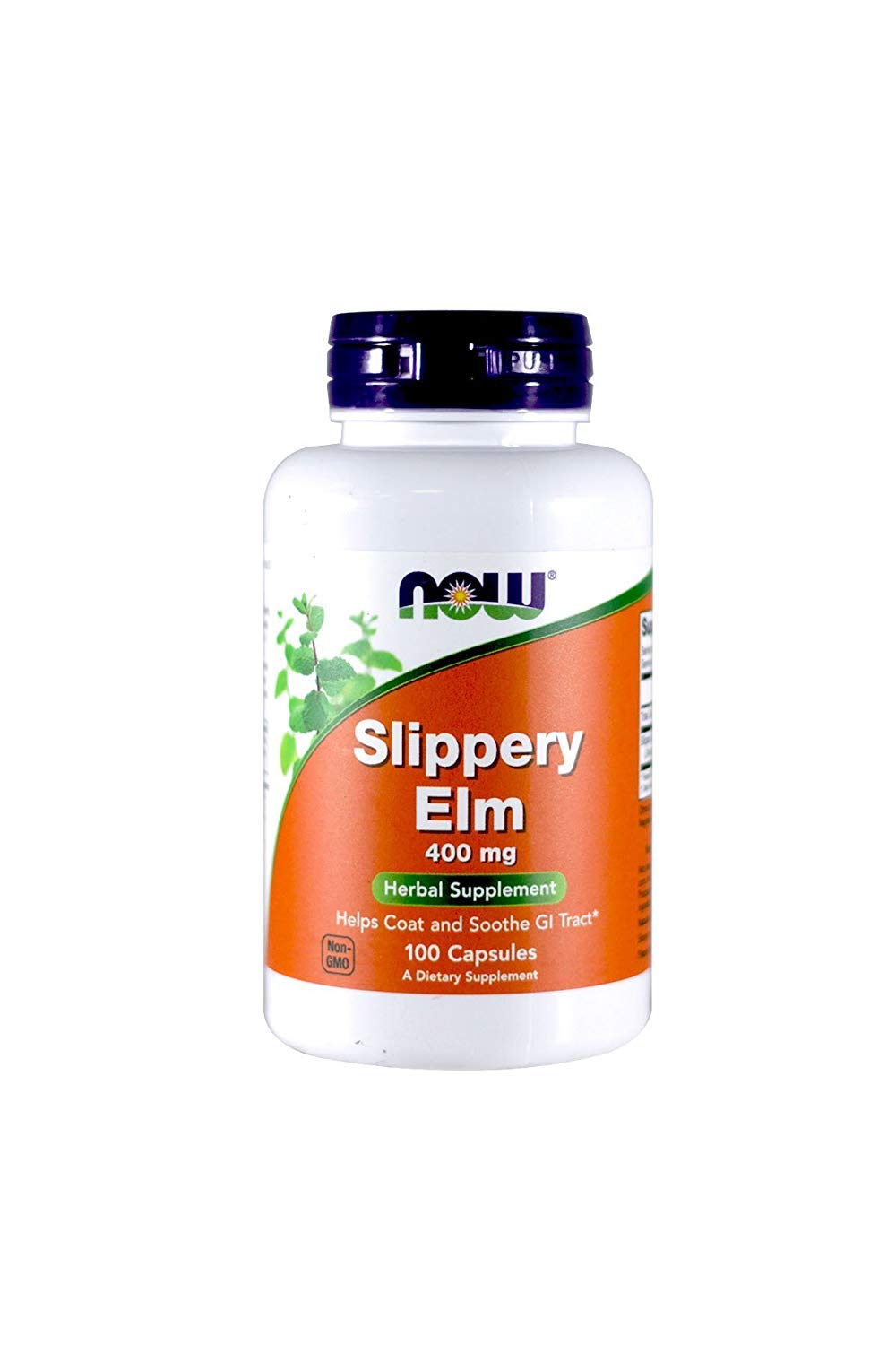 Now Foods Slippery Elm 400mg Capsules โ 100-Count (Pack of 2)