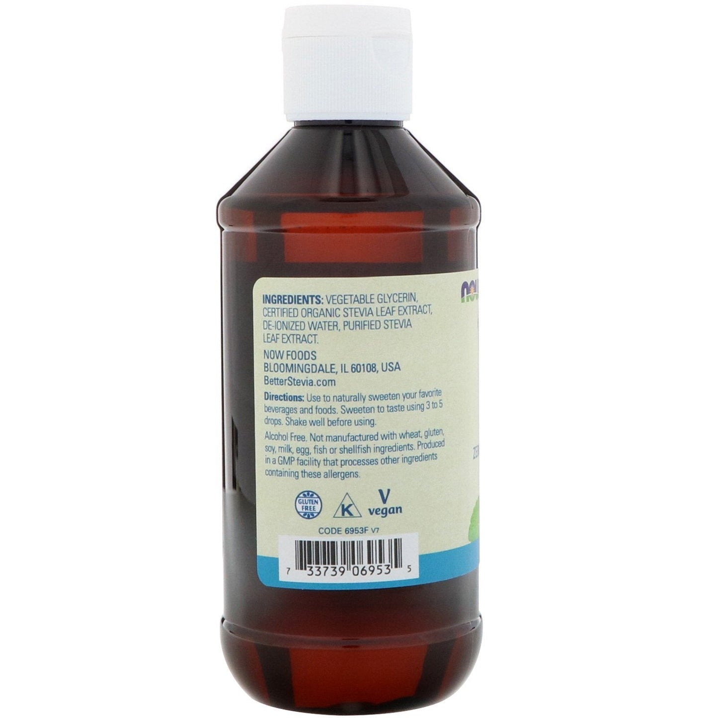Now Foods Stevia Glycerite 8 Fl Oz โ Alcohol Free, Packaging May Vary