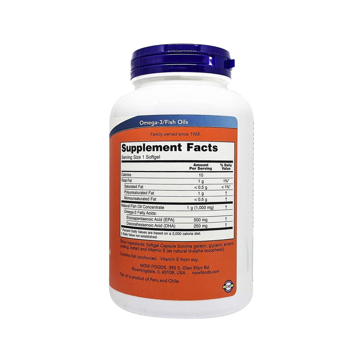 Now Foods Ultra Omega-3 Fish Oil 500 EPA 250 DHA โ 180 Softgels