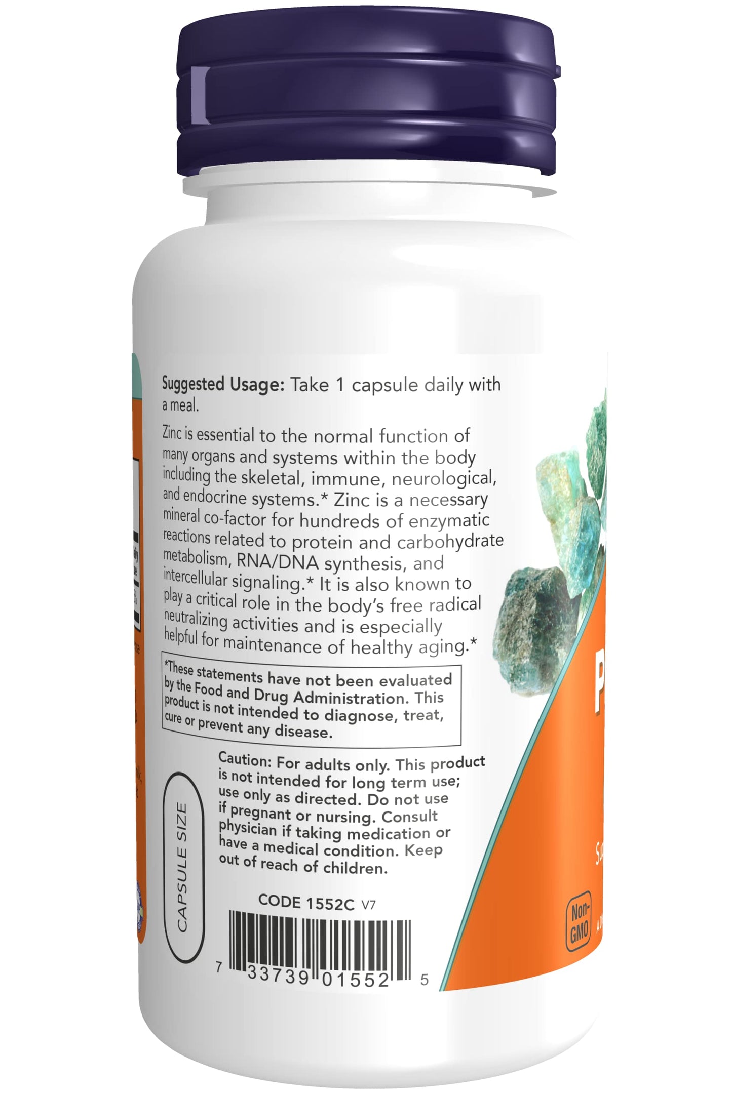 Now Foods Zinc Picolinate, 120 caps 50mg (2-Pack)