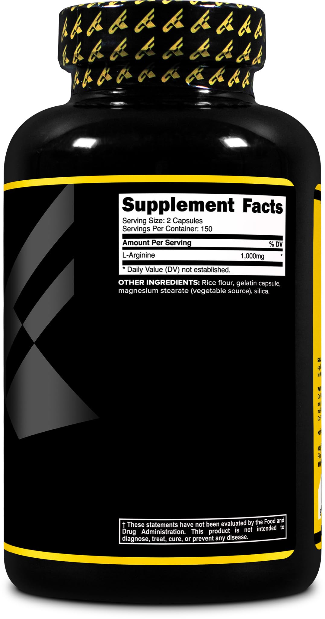 Primaforce L-Arginine 1000 mg โ 300 Capsules, 150 Servings | Gluten Free, Non-GMO | Extra Strength Amino Acid