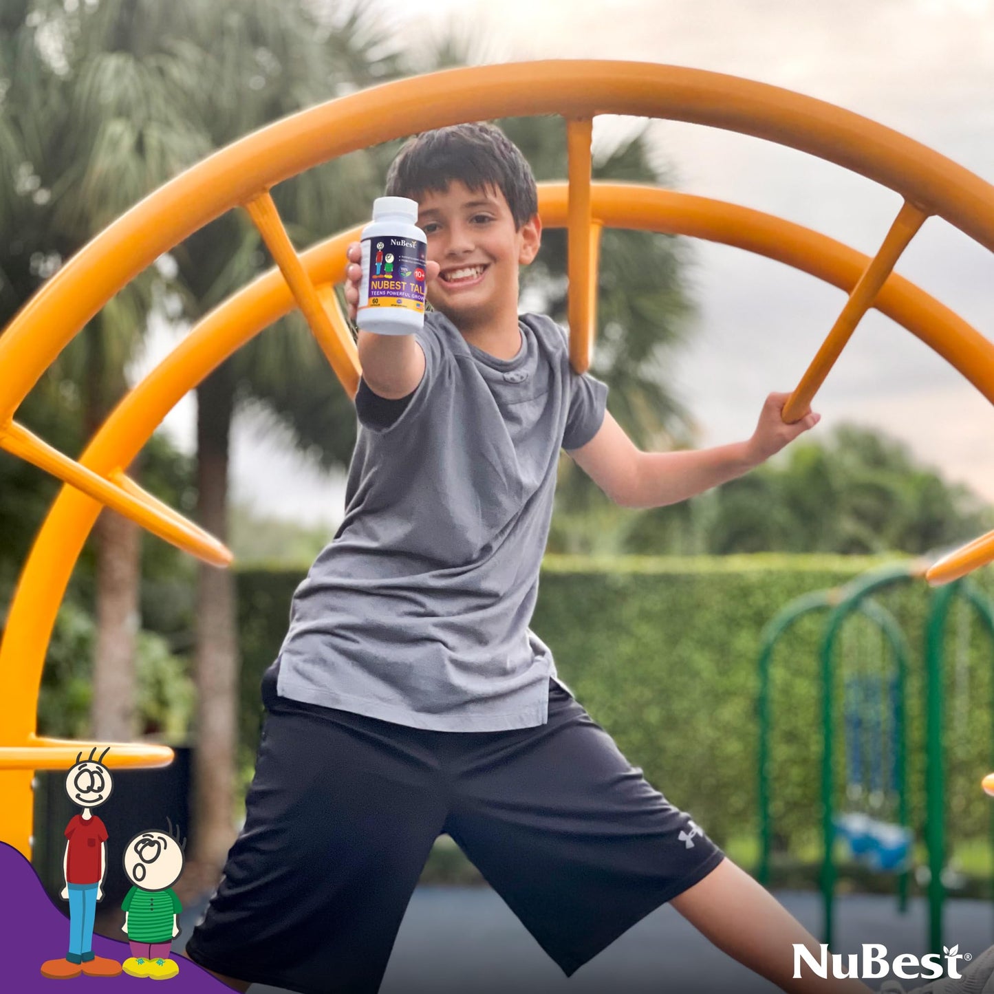 NuBest Tall 10+ โ Advanced Bone Strength Formula for Kids 10+ & Teens | Supports Immunity, Development & Wellness | Pack 3 (3 Months)