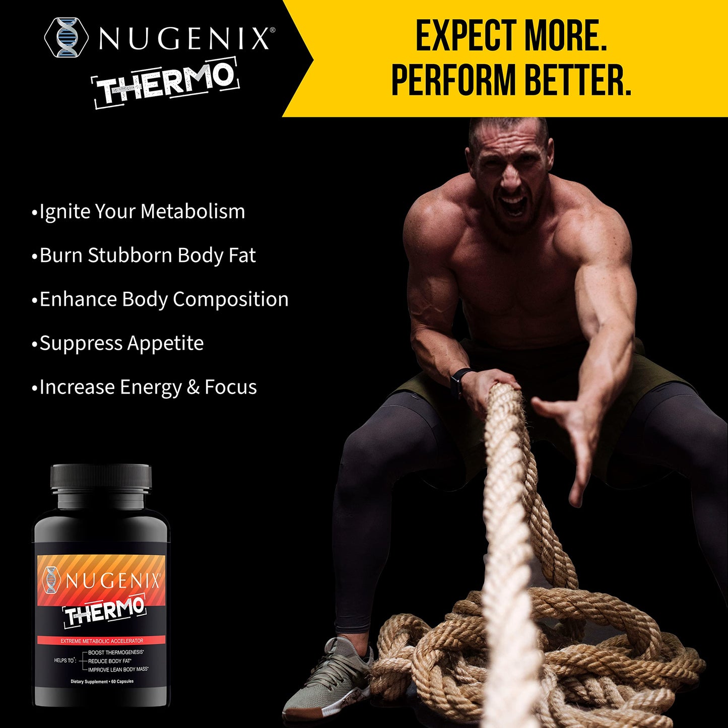 Nugenix Thermo β Advanced Thermogenic Fat Burner for Men | 60 Count