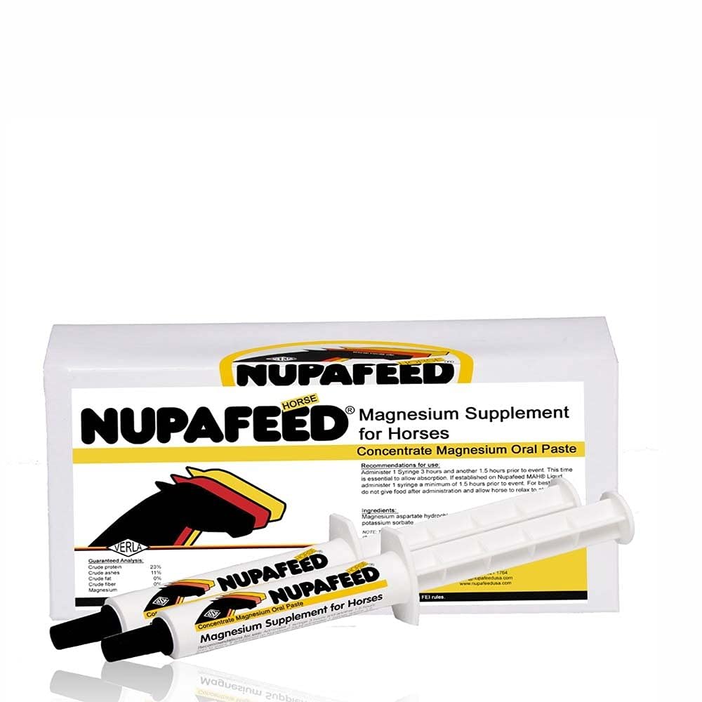 Nupafeed Concentrate Oral Syringe 2 Pack โ Magnesium Calming Supplement for Horses