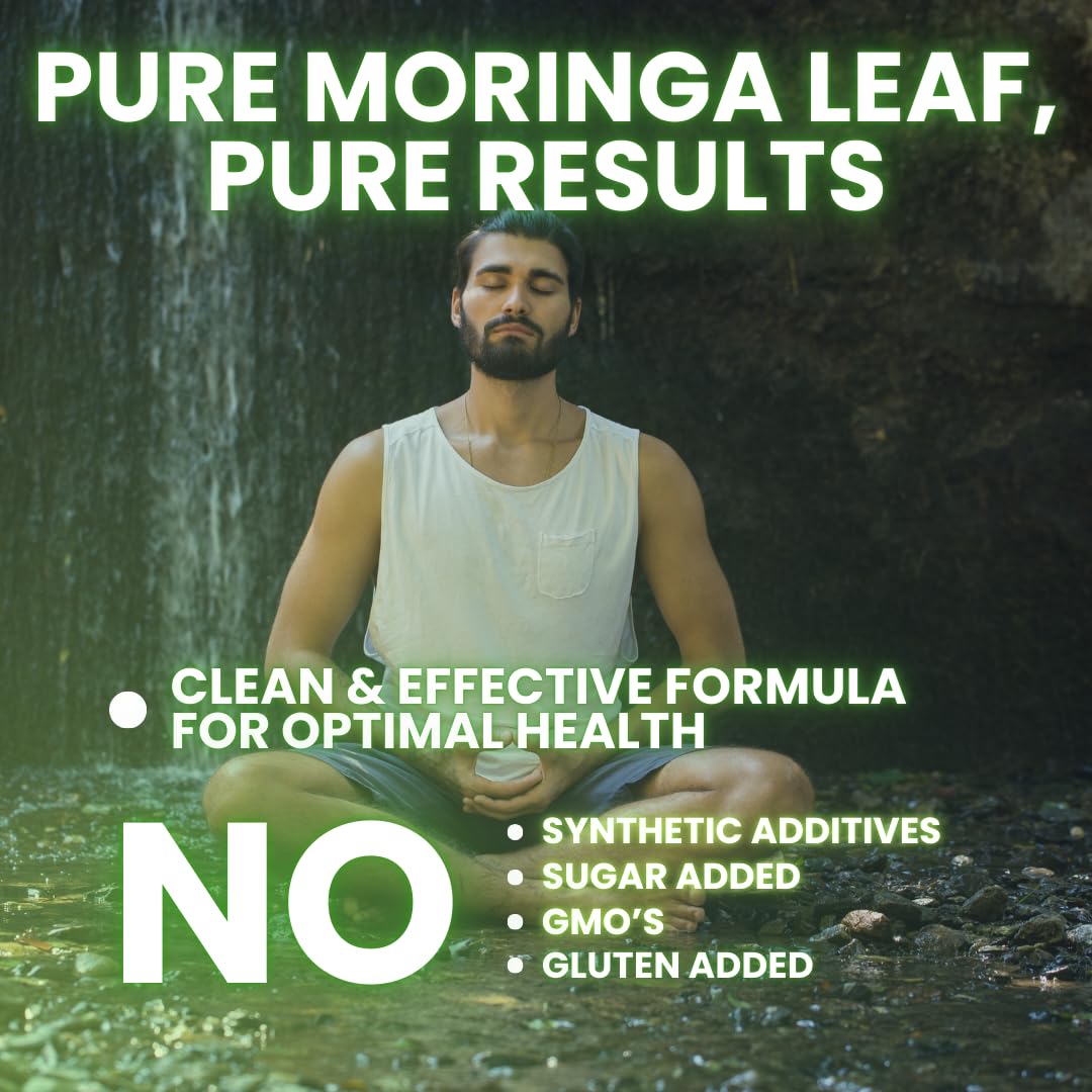 Nutra Guru Moringa Capsules โ 90 Pure Moringa for Immune Support