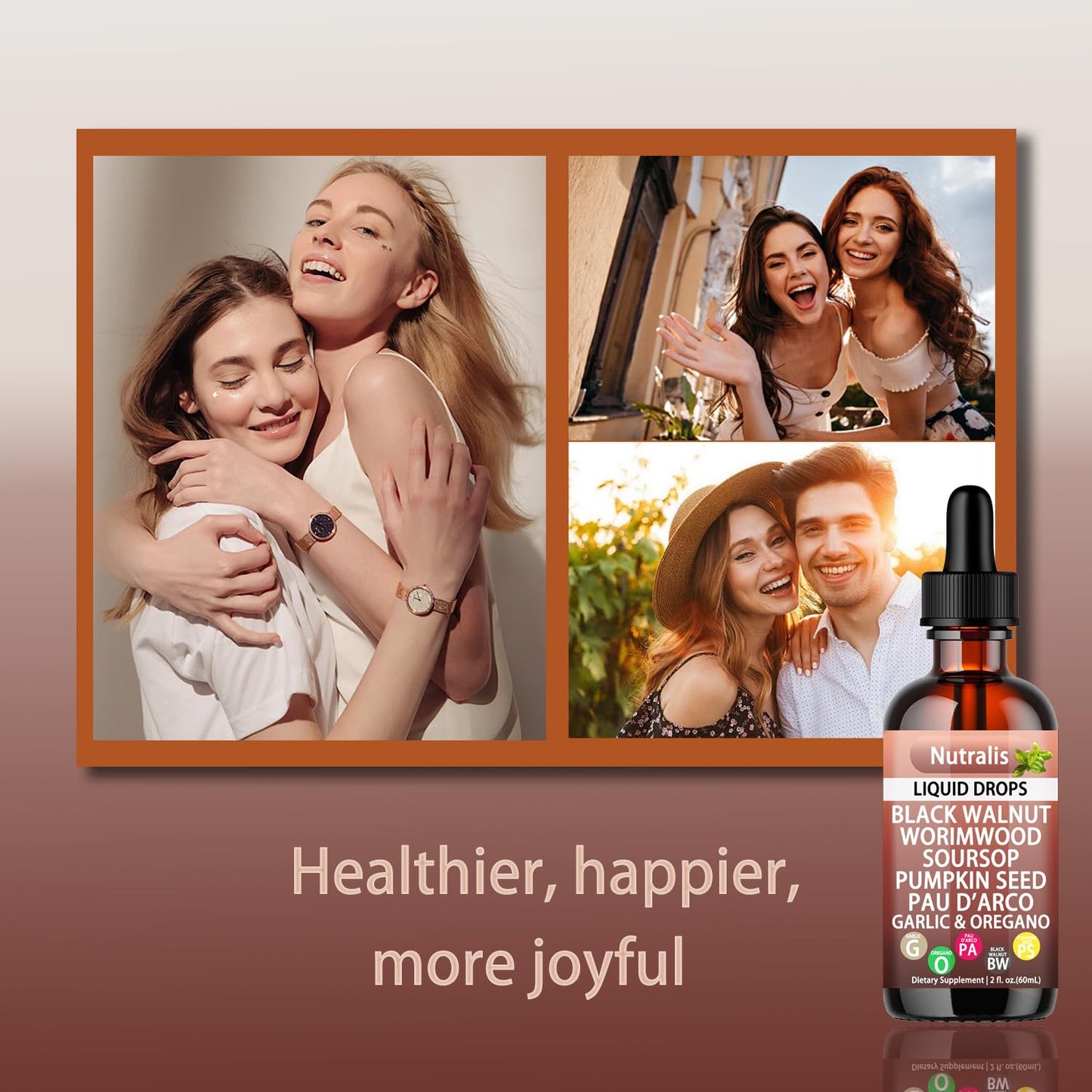 Nutralis Black Walnut Wormwood Gut Cleanse โ Liquid Drops for Digestive Health