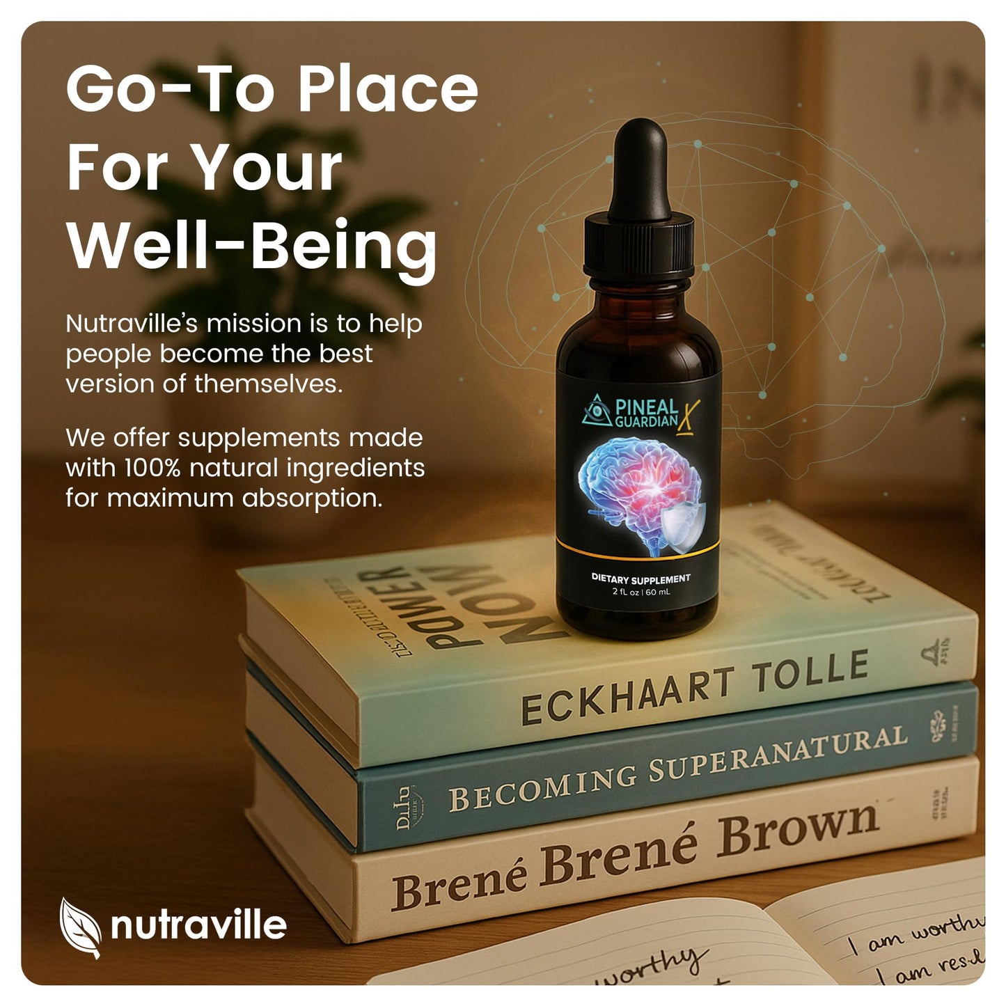 Nutraville Pineal Guardian X β Pineal Decalcification Drops for Cognitive Support | 60ml