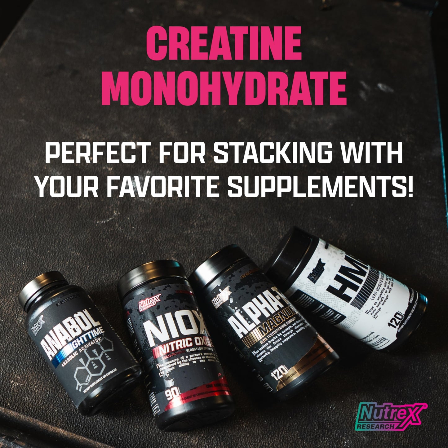 Nutrex Research Flavored Creatine Powder โ Strawberry Watermelon, 60 Servings | 5g Creatine