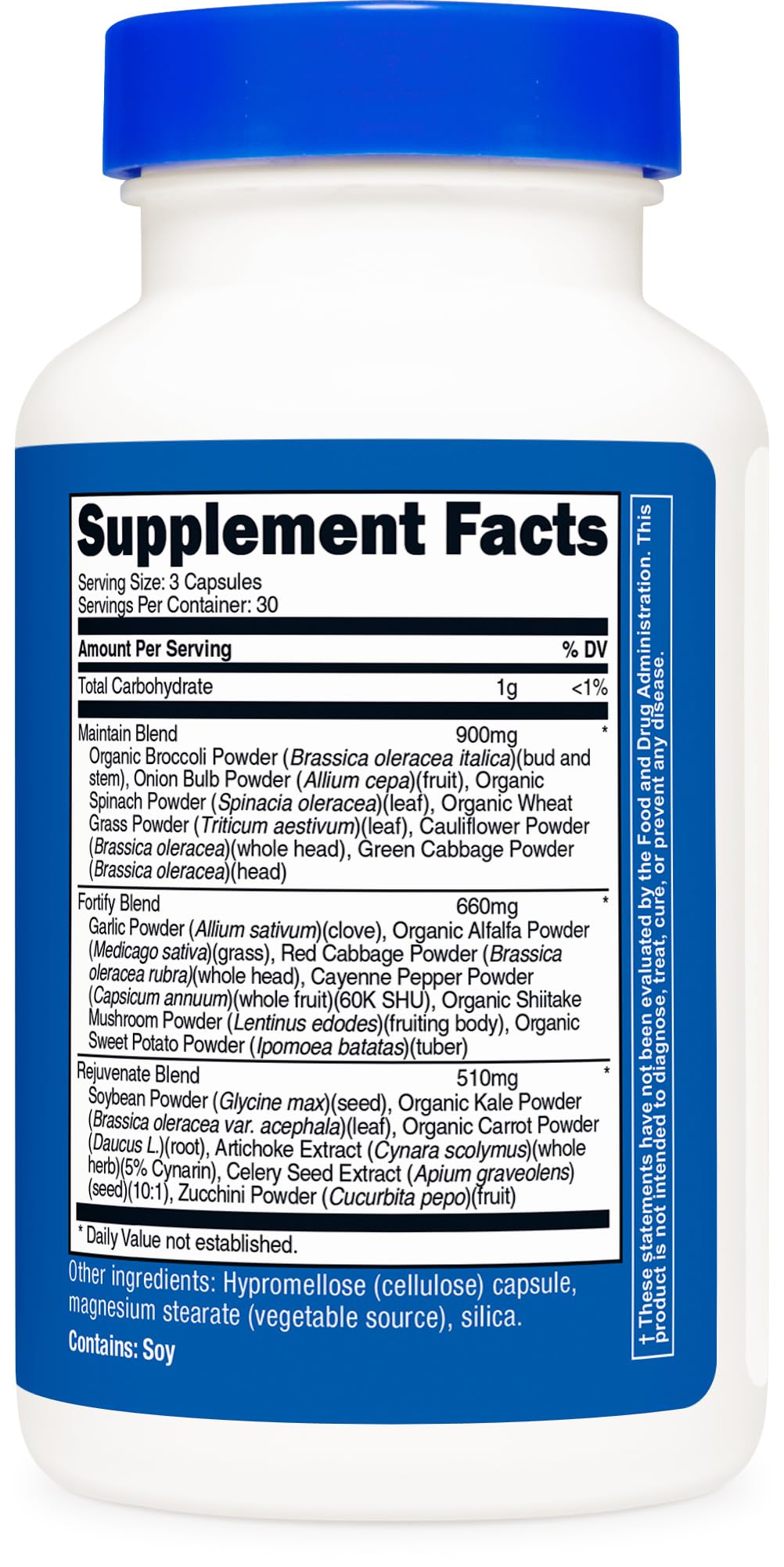 Nutricost Daily Vegetables 90 Capsules (30 Servings) โ 17 Vegetable Blend