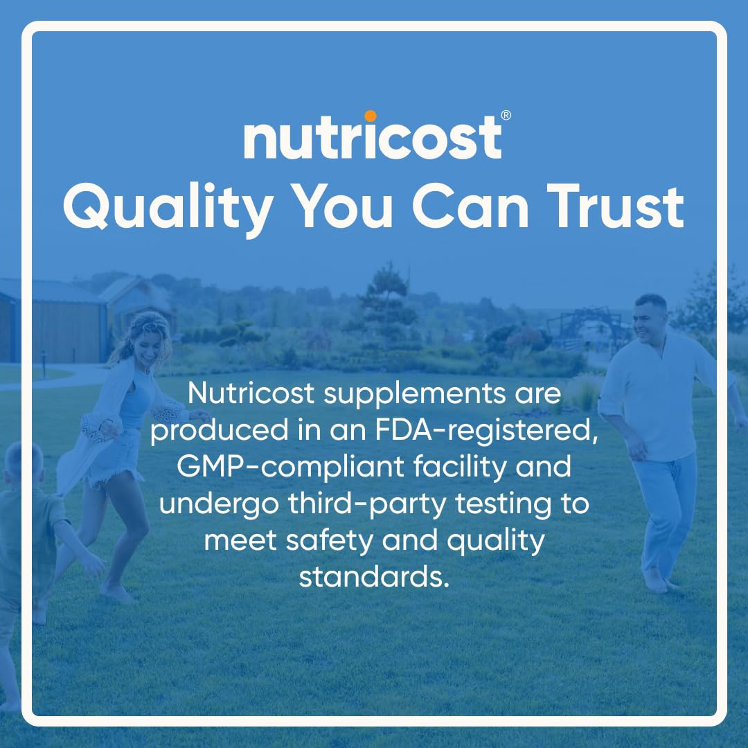 Nutricost N-Acetyl L-Cysteine (NAC) 600mg โ 180 Capsules | Non-GMO, Gluten Free