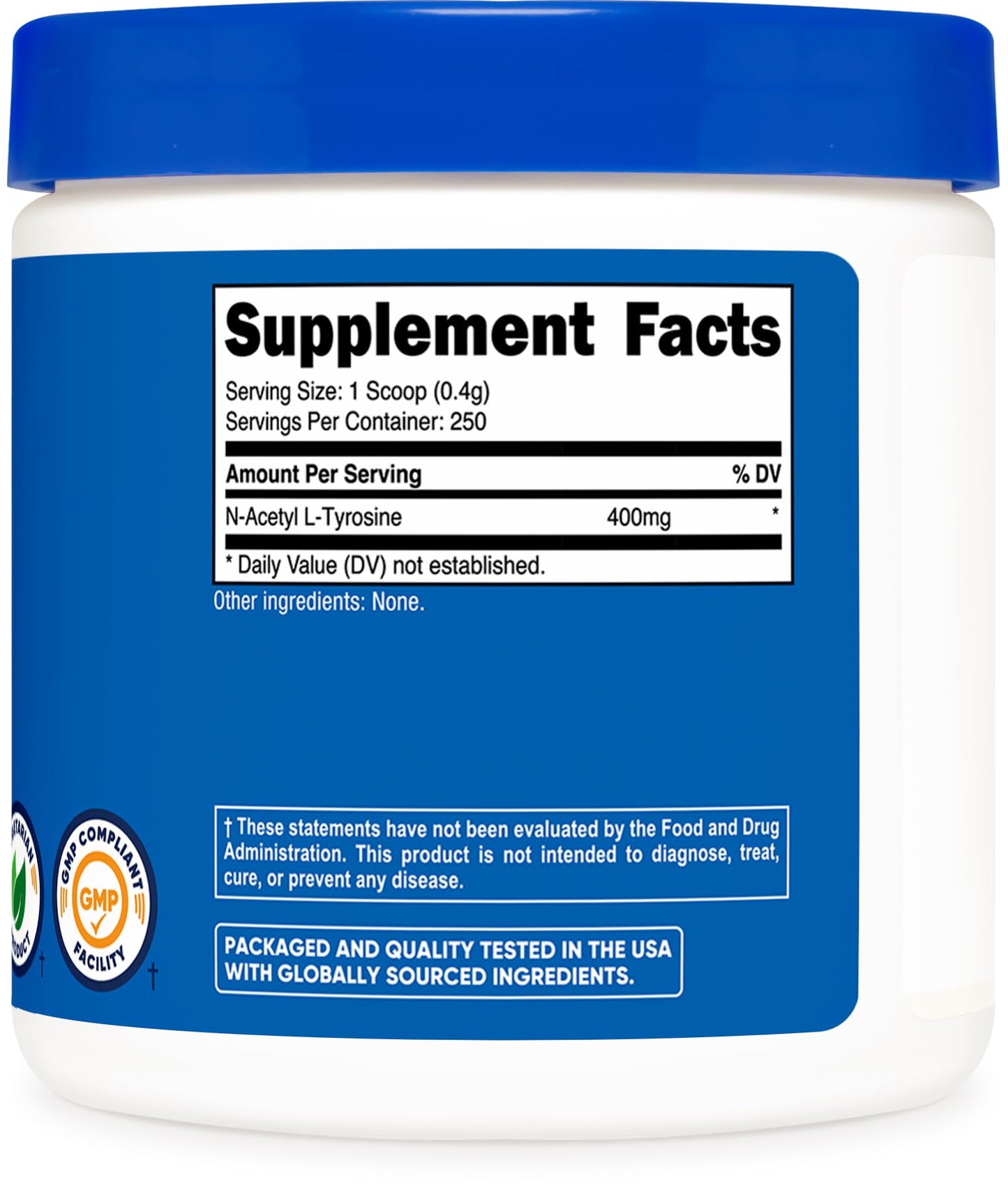 Nutricost Pure N-Acetyl L-Tyrosine (NALT) Powder โ 100 Grams