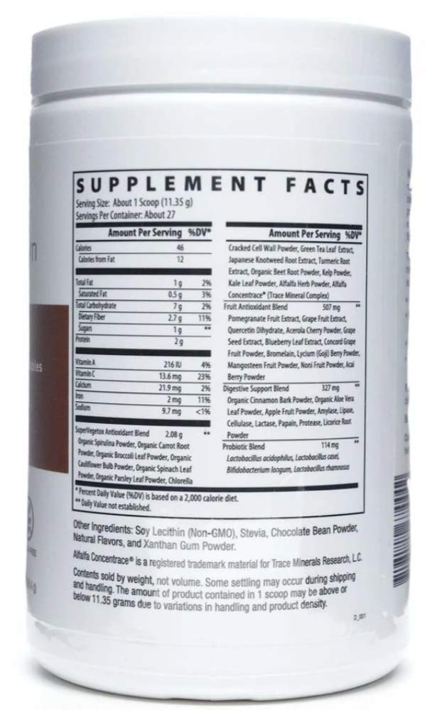 NutriDyn Fruits & Greens Berry Flavor Certified Organic Daily Drink with Acai, Goji, Pomegranate & Super Fruits โ 304.8 g