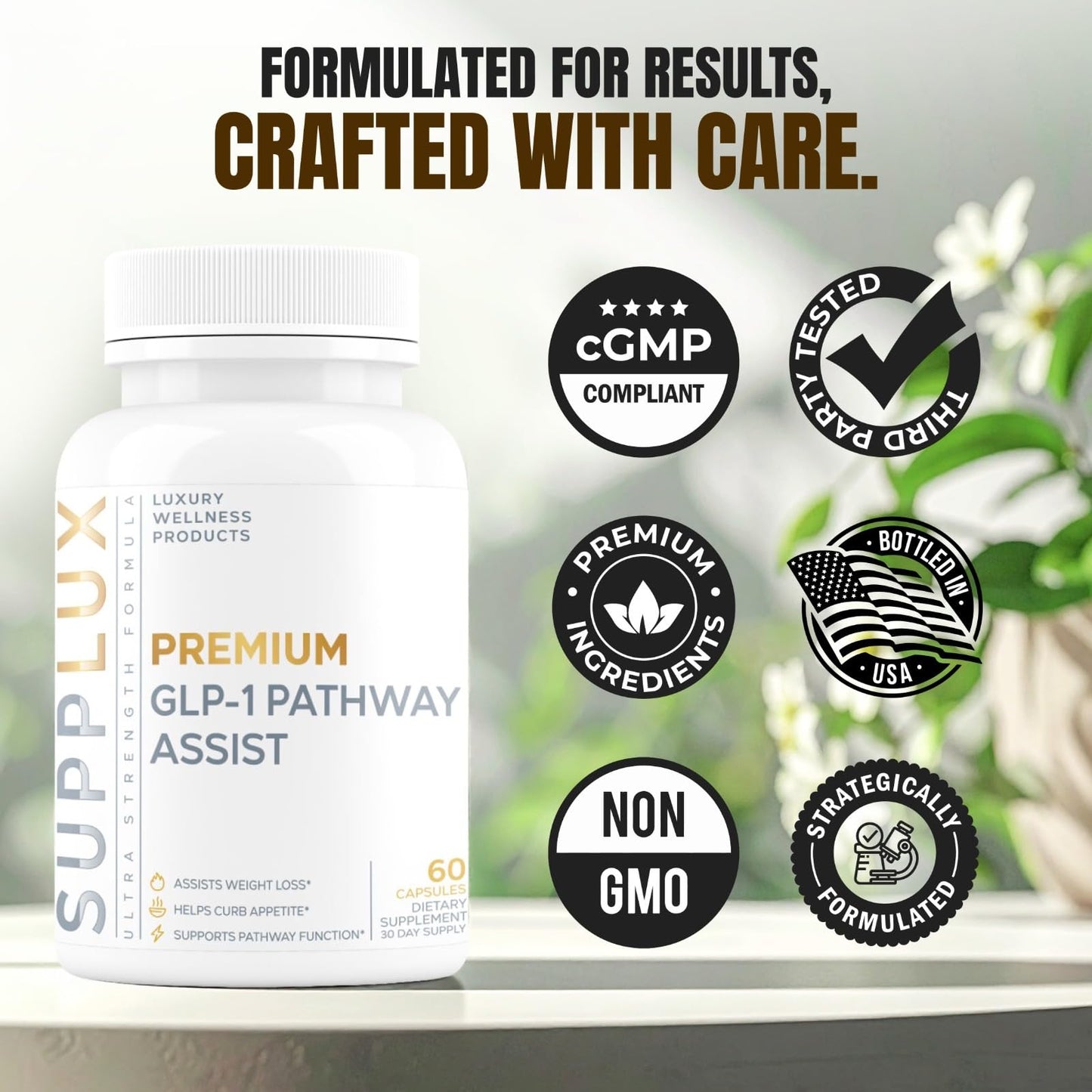 Nutrimend IQ GLP-1 Pathway โ Weight Loss Pills for Women, Fat Burner & Appetite Suppressant | 60 Capsules