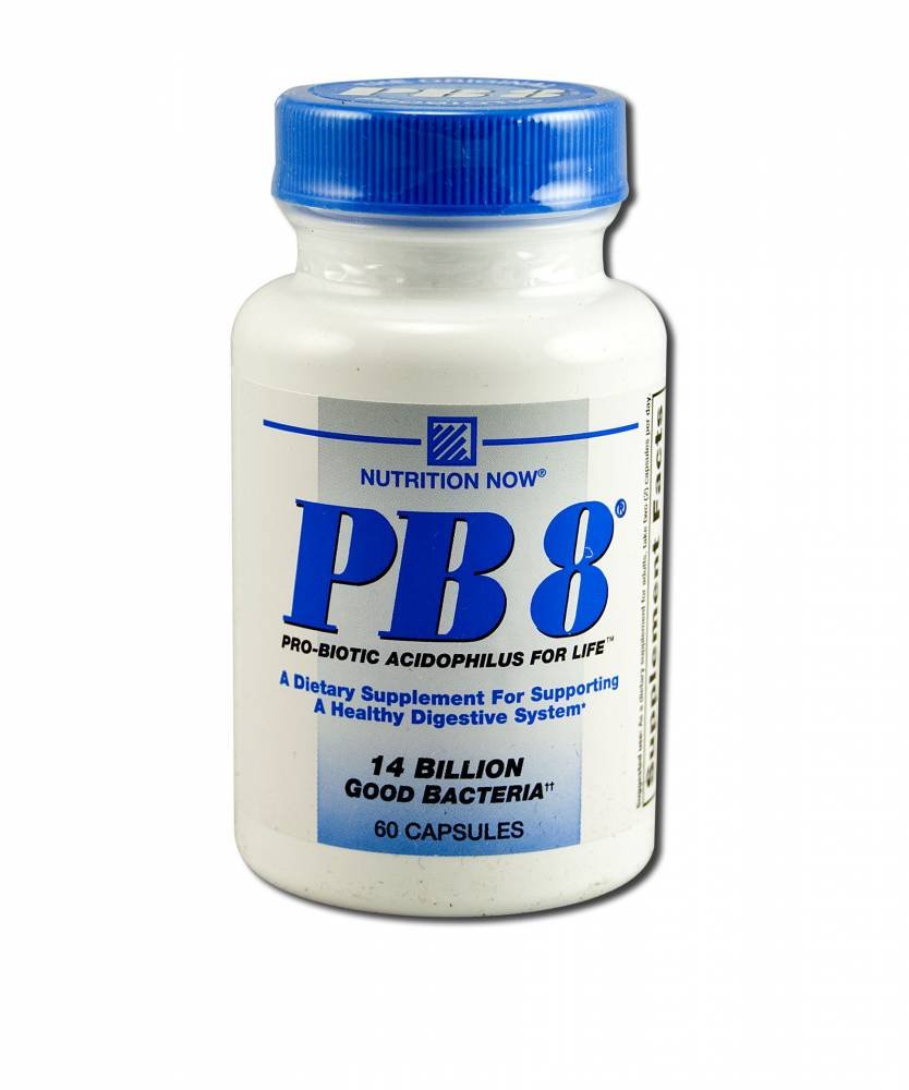 Nutrition Now PB8 Acidophilus Capsules โ 60 Count | Gluten Free Probiotic Supplement