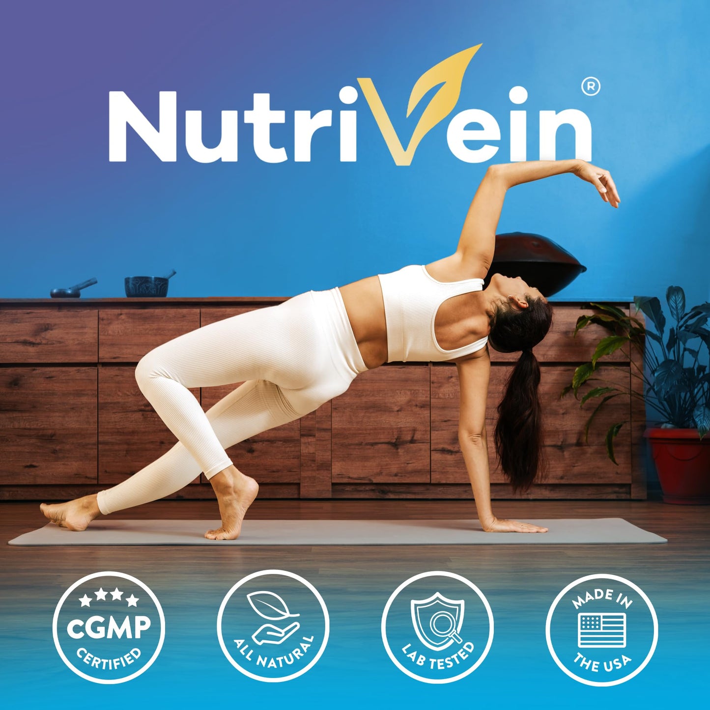 Nutrivein Premium Multi Collagen Pills 2250 mg โ 180 Capsules (Type I, II, III, V, X)
