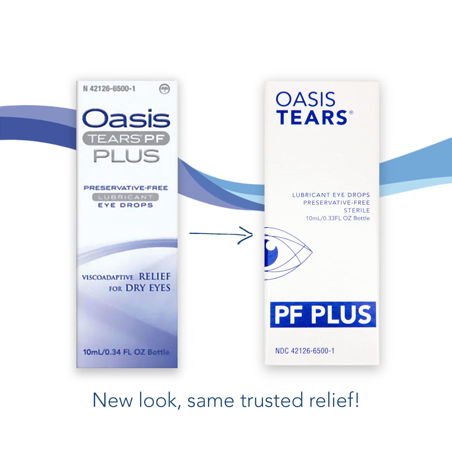 Oasis Tears OT6500 PF Plus Preservative-Free Lubricant Eye Drops β 0.34 fl oz